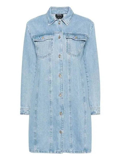 Alpine Denim Short Dress Blue - A.P.C. - BALAAN 2