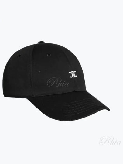 Eyewear Triomphe Embroidery Cotton Ball Cap Black - CELINE - BALAAN 2