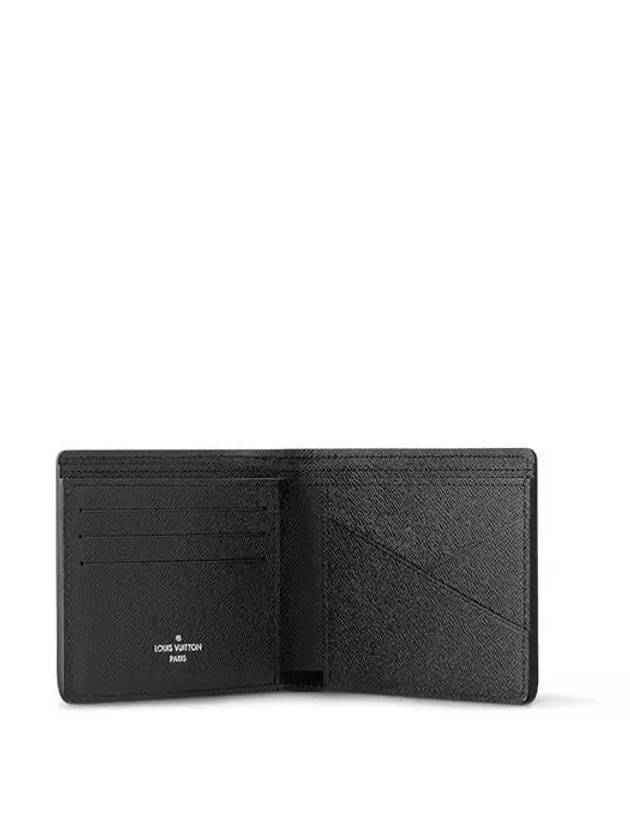 Multiple Taiga Leather Half Wallet Black - LOUIS VUITTON - BALAAN 5