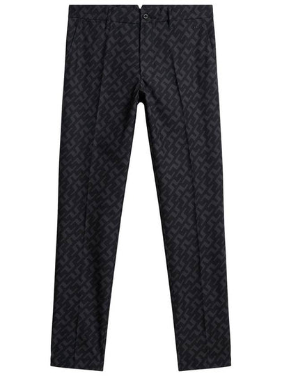 Men's Ellott Print Pants Bias Bridge Black - J.LINDEBERG - BALAAN 2