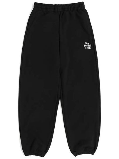 WAVY LOGO JOGGER PANTS BLACK - NET SOCIAL CLUB - BALAAN 2