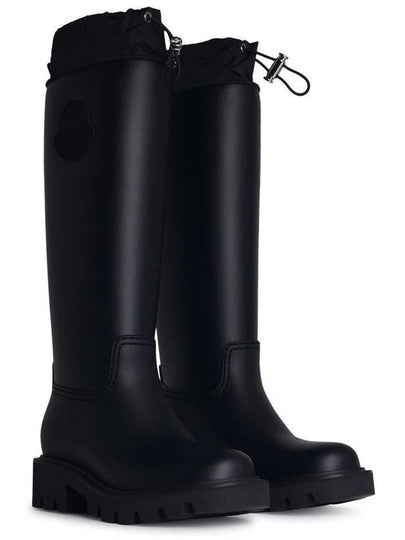 Moncler 'Kickstream' Black Leather Blend Boots - MONCLER - BALAAN 2