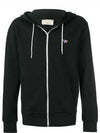 Tricolor Fox Patch Zip Up Hoodie Black - MAISON KITSUNE - BALAAN 2