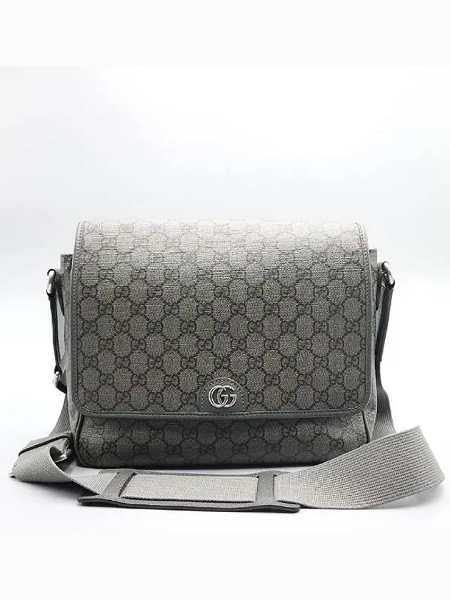 761741 Gray Black Supreme Tender Canvas Ophidia Medium Messenger Bag - GUCCI - BALAAN 2