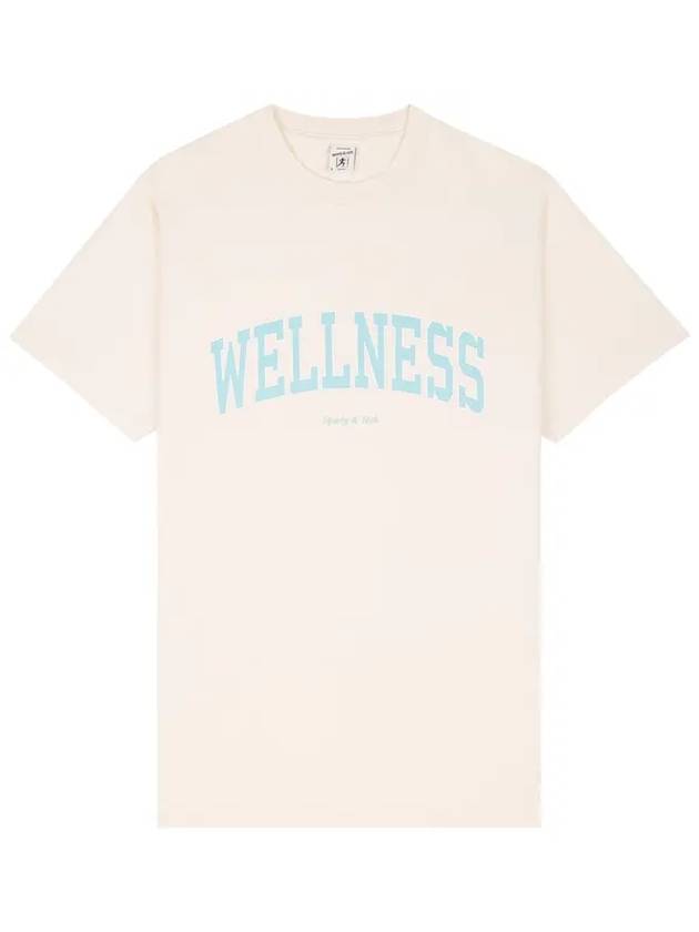 Wellness Cotton Short Sleeve T-Shirt Beige - SPORTY & RICH - BALAAN 1