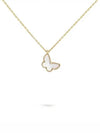 Sweet Alhambra Butterfly Pendant Necklace Gold White - VANCLEEFARPELS - BALAAN 2