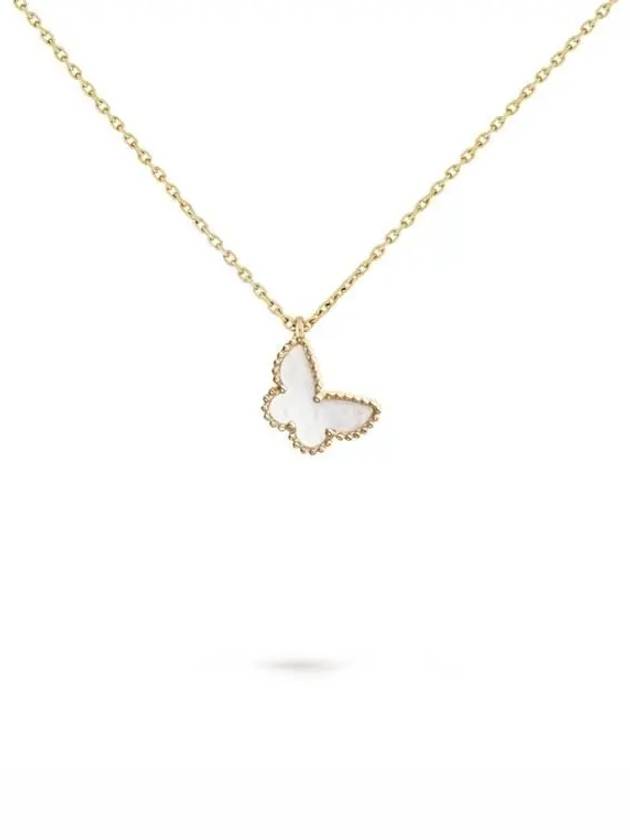 Sweet Alhambra Butterfly Pendant Necklace Gold White - VANCLEEFARPELS - BALAAN 2