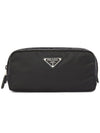 Re-Nylon Travel Pouch Clutch Bag Black - PRADA - BALAAN 2