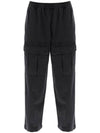 Ripstop Cargo Straight Pants Black - ACNE STUDIOS - BALAAN 1