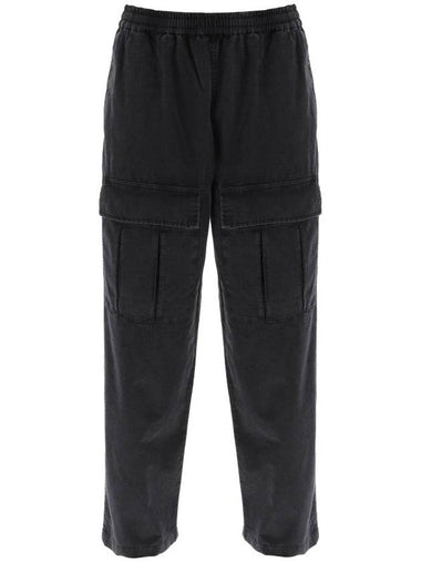 Ripstop Cargo Straight Pants Black - ACNE STUDIOS - BALAAN 1