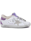 Superstar Glitter Tap Shearing Low Top Sneakers Purple White - GOLDEN GOOSE - BALAAN 2