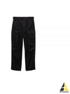 Cargo Pocket Corduroy Straight Pants Black - PRADA - BALAAN 2