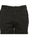 Garment Dyed Old Effect Stretch Broken Twill Cotton Cargo Pants Black - STONE ISLAND - BALAAN 7