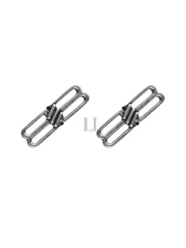 Women's BB Icon Earrings Silver - BALENCIAGA - BALAAN 2