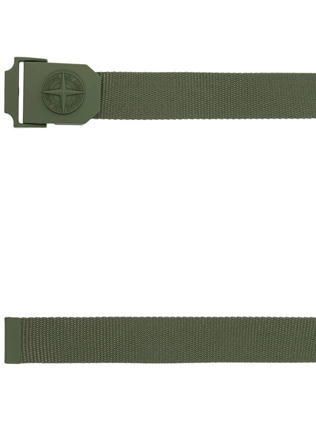 Stone Island Belt With Logo, Men's, Green - STONE ISLAND - BALAAN 4