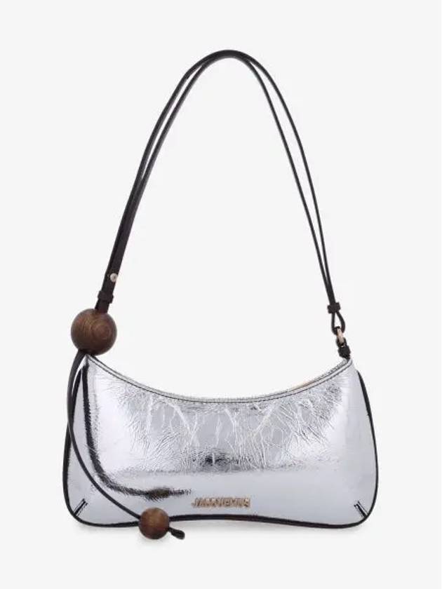 Le Bisou Perle Leather Shoulder Bag Silver - JACQUEMUS - BALAAN 2