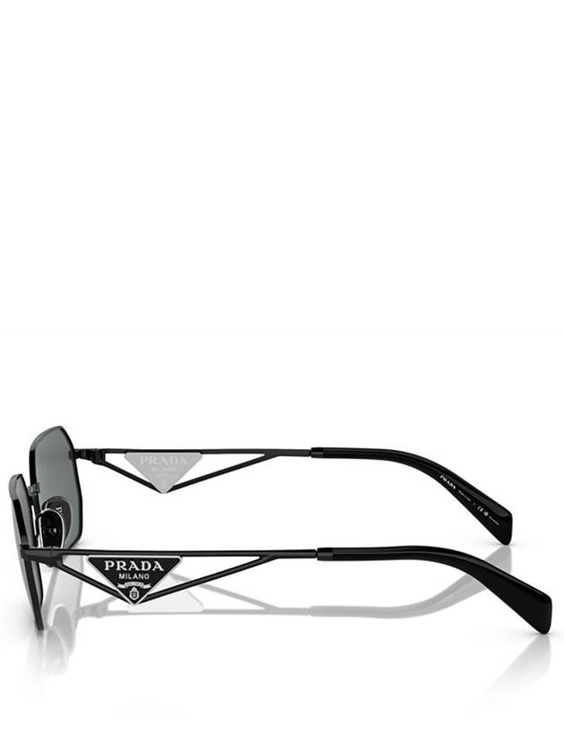 Eyewear Temple Triangle Logo Sunglasses Black - PRADA - BALAAN 4