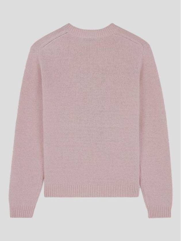 Dressed Fox Intarsia Knit Top Light Pink - MAISON KITSUNE - BALAAN 3