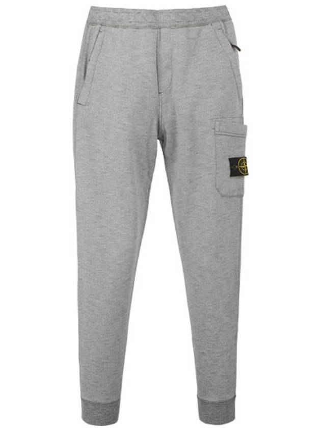 19FW 711564337 V0046 Wappen Fleece Sweatpants Gray Men’s Pants TR - STONE ISLAND - BALAAN 1