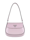 Cleo Brushed Flap Shoulder Bag Pink - PRADA - BALAAN 2