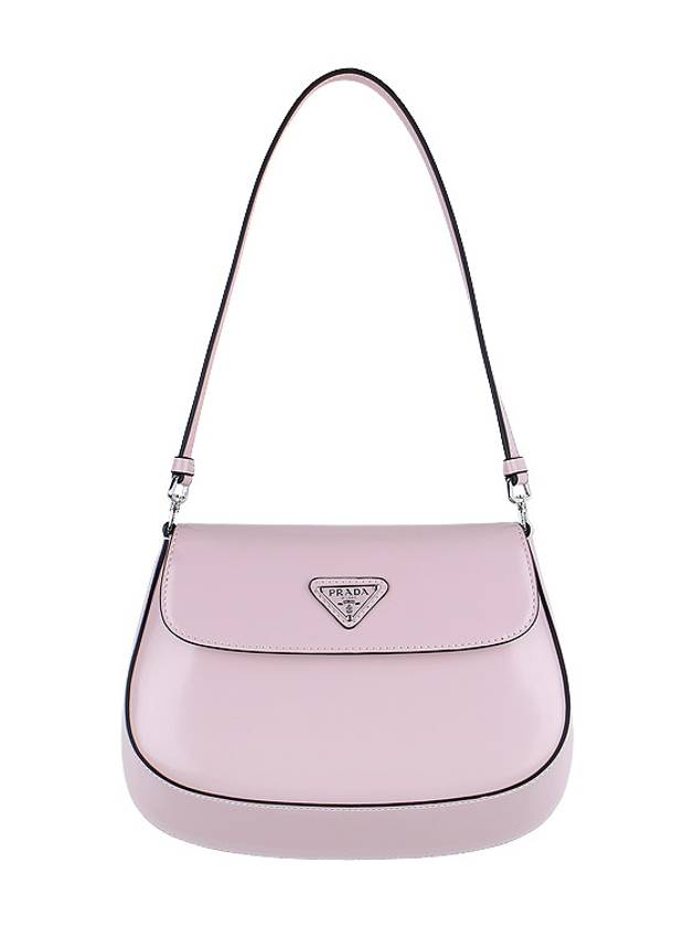 Cleo Brushed Flap Shoulder Bag Pink - PRADA - BALAAN 2