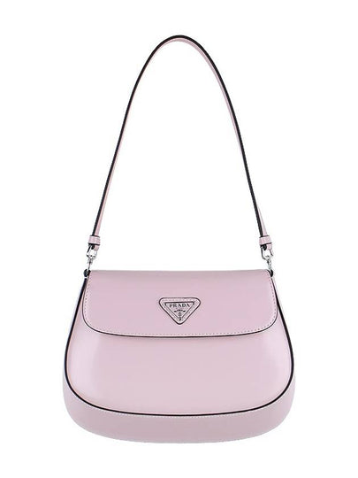 Cleo Brushed Flap Shoulder Bag Pink - PRADA - BALAAN 2