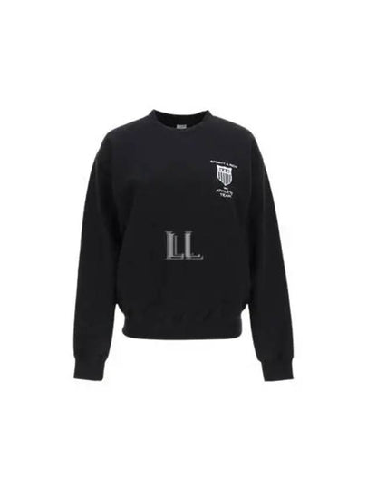 Emblem Logo Print Sweatshirt Black - SPORTY & RICH - BALAAN 2