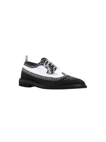 Trompe L'oeil Long Wing Knit Brogue Black - THOM BROWNE - BALAAN 2