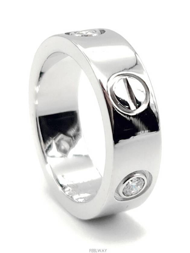 3P Diamond Love Ring L111141 - CARTIER - BALAAN 4