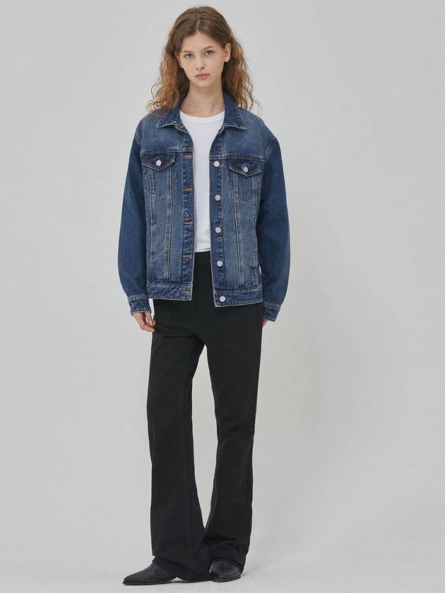 Denim Classic Trucker Jacket Indigo - RYUL+WAI: - BALAAN 2