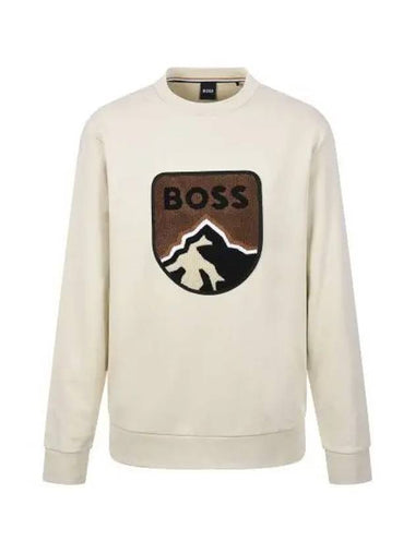 Mountain logo patch sweatshirt 50476984 131 - BOSS - BALAAN 1