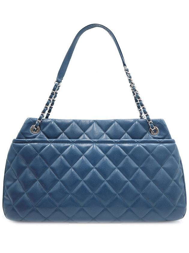 Women s Chanel A67292 Blue Soft Caviar Silver Timeless CC Shopper Shoulder Bag 17th gt Gangbuk used luxury goods - CHANEL - BALAAN 5