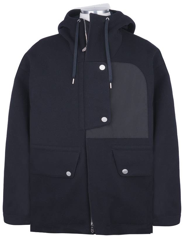 Wool Hooded Men s Jacket - HERMES - BALAAN 1