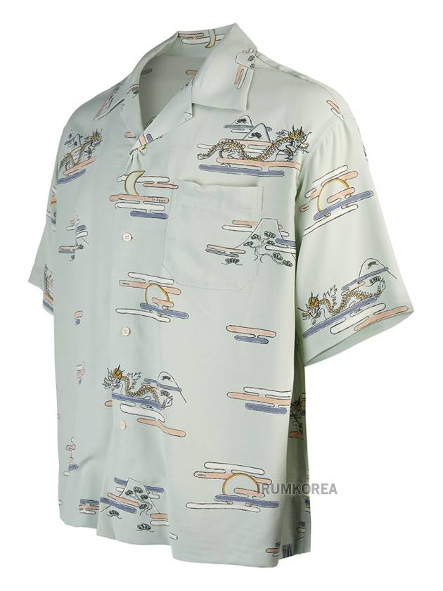 Men s graphic printing short sleeve shirt 0124105011002 LTGREEN - VISVIM - BALAAN 2