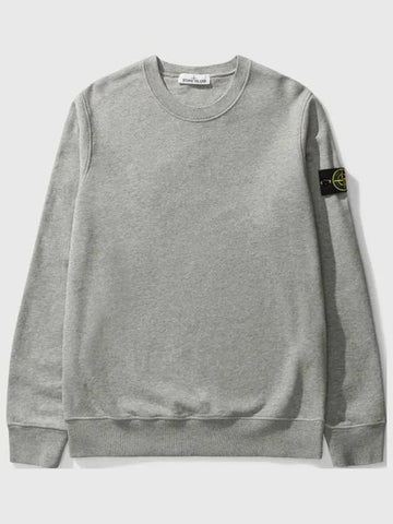 Stone Island Compass Wappen Brushed Cotton Classic Sweatshirt Sweatshirt Gray - STONE ISLAND - BALAAN 1