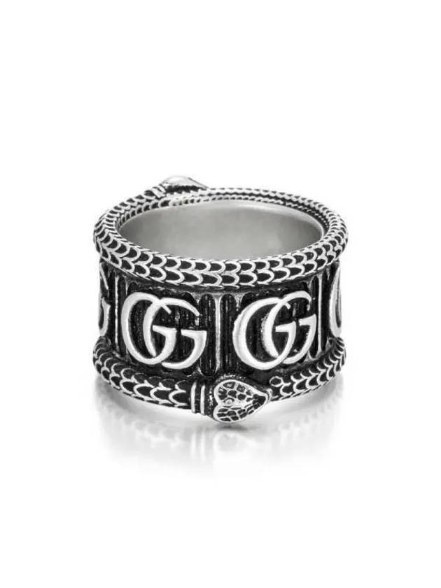 Double G Snake Ring Silver - GUCCI - BALAAN 3