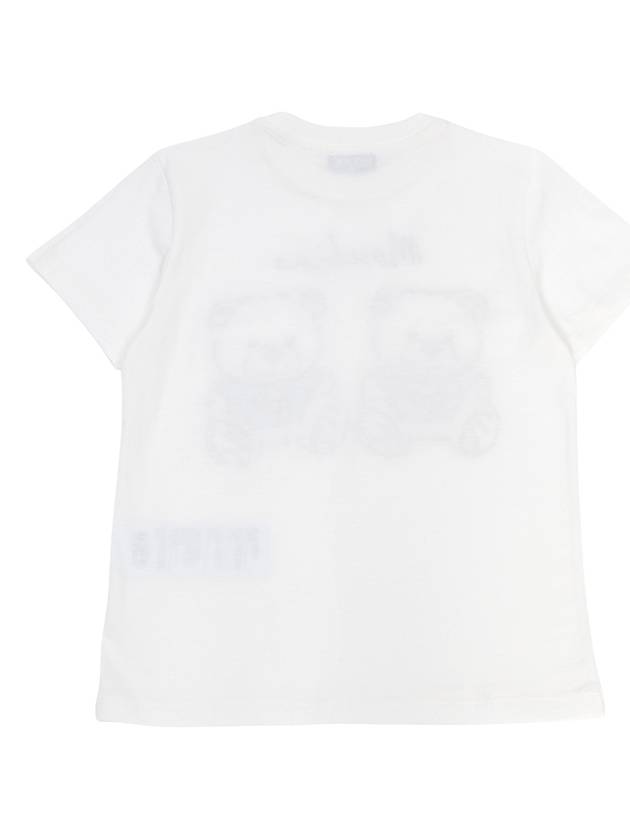 Kids short sleeve t shirt HWM04K LAA01 10063 - MOSCHINO - BALAAN 2