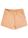 Logo Print Cotton Shorts Peach - SPORTY & RICH - BALAAN 3