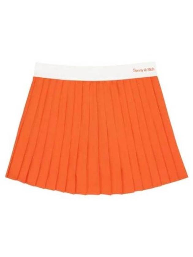 New Serif Pleated Skirt Orange - SPORTY & RICH - BALAAN 2