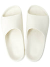 Men's Embossed Logo Flat Slippers White - REPRESENT - BALAAN 3