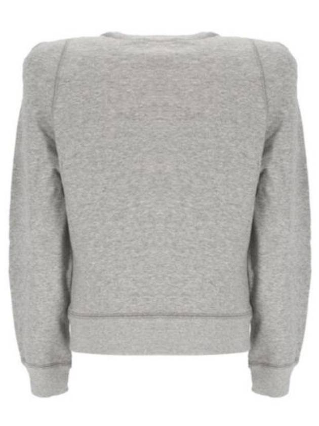 PrissaLogo Print Sweatshirt Grey - ISABEL MARANT - BALAAN 3