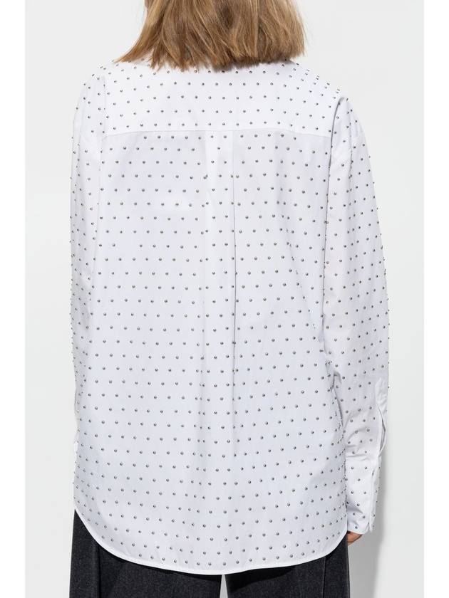 Sportmax Shirt With Decorative Finish Vicky, Women's, White - MAX MARA SPORTMAX - BALAAN 4