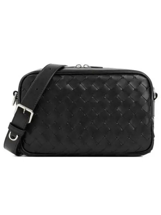 Intrecciato Camera Small Cross Bag Black - BOTTEGA VENETA - BALAAN 2