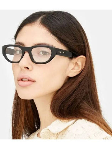 Glasses frame LAAMU ATOLL BLACK AOE oval horn rim retro fashion - MARNI - BALAAN 1