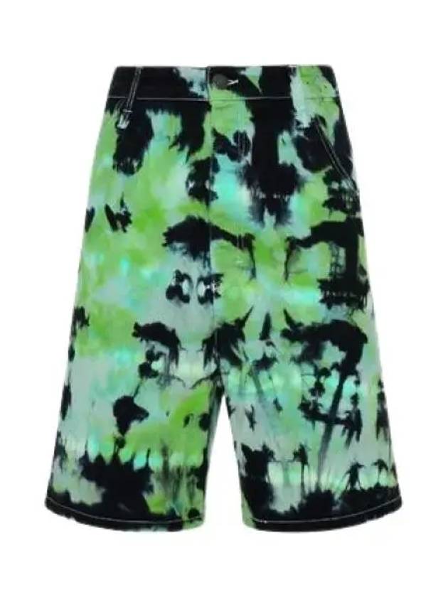 Men's Tie Dye Shorts Green - AMI - BALAAN 2