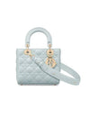 Lady My ABCDior Cannage Small Lambskin Tote Bag Light Blue - DIOR - BALAAN 1