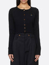 Bea Crop Cardigan Black - VIVIENNE WESTWOOD - BALAAN 4