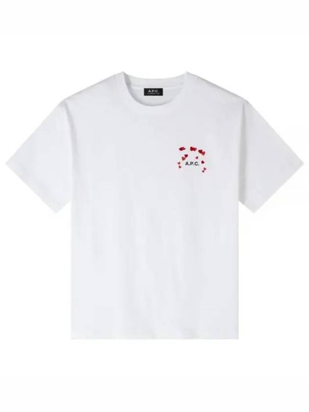 Heart Logo Cotton Short Sleeve T-Shirt White - A.P.C. - BALAAN 2