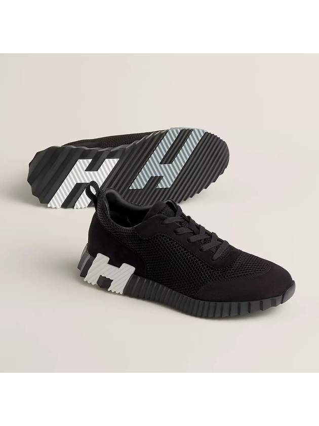 Bouncing Low Top Sneakers Black - HERMES - BALAAN 3