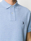 Logo Slim Fit Short Sleeve Polo Shirt Blue - POLO RALPH LAUREN - BALAAN 3